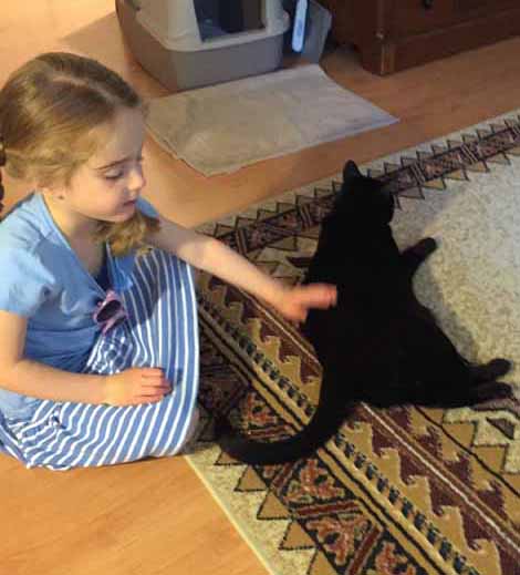 TKS has so much patience with little biped Oral